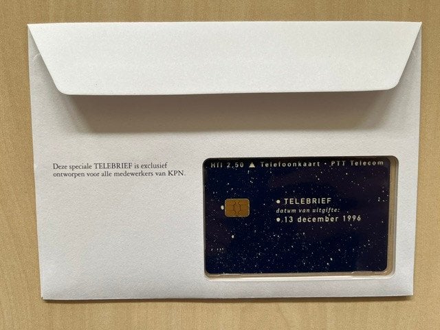 telefoonkaart - Telebrief, Verzamelen, Telefoonkaarten, Ophalen of Verzenden, Nederland