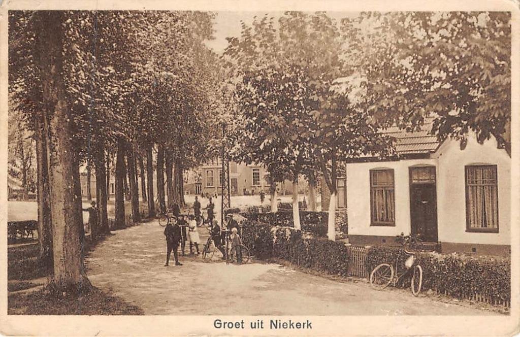 Niekerk Groet uit 1931 Westerkwartier Groningen, Verzenden, 1920 tot 1940, Gelopen, Groningen