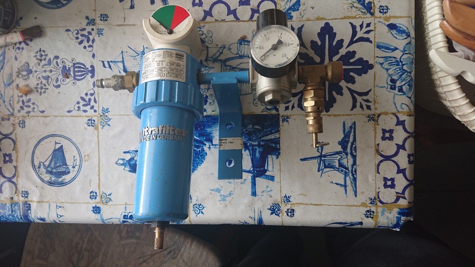 Sauter/Ultrafilter perslucht regelaar/filter, Ophalen of Verzenden, Gebruikt