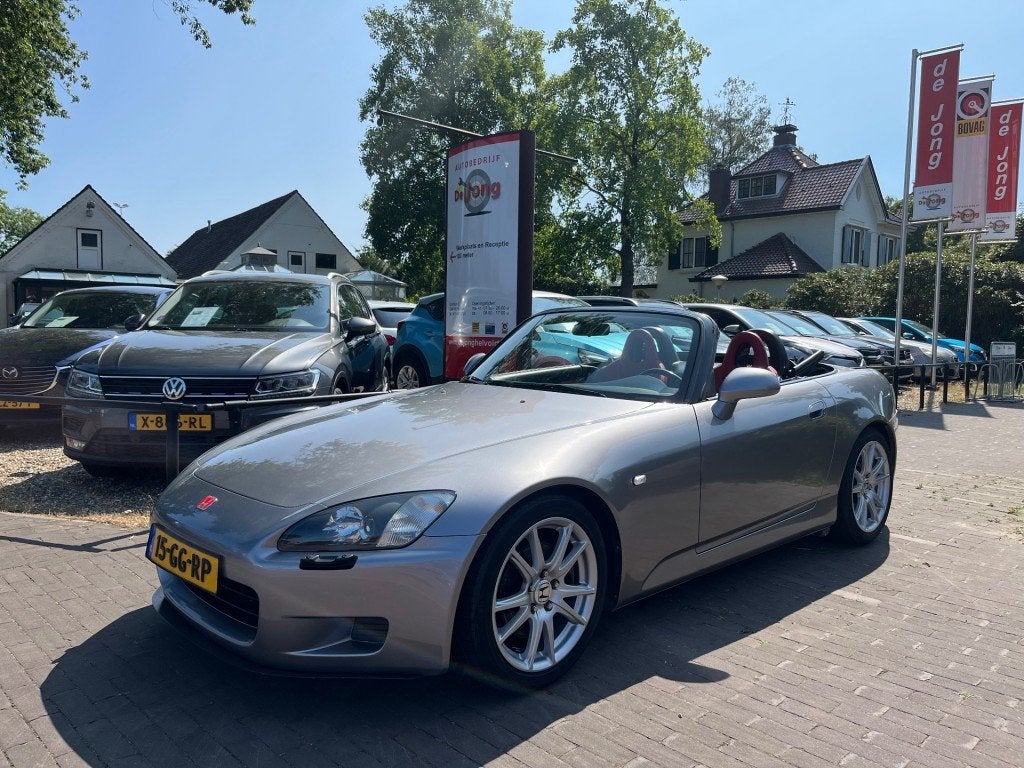 Honda S2000 2.0I VTEC 241PK NL-AUTO / LEDER / AIRCO / ELEK., Auto's, Honda, Achterwielaandrijving, Gebruikt, 4 cilinders, Cabriolet
