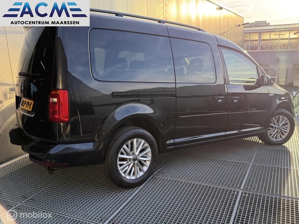 VW Caddy flexramp Automaat Rolstoel uitv. en 5 persoons, Auto's, Automaat, Gebruikt, Zwart, 1395 cc