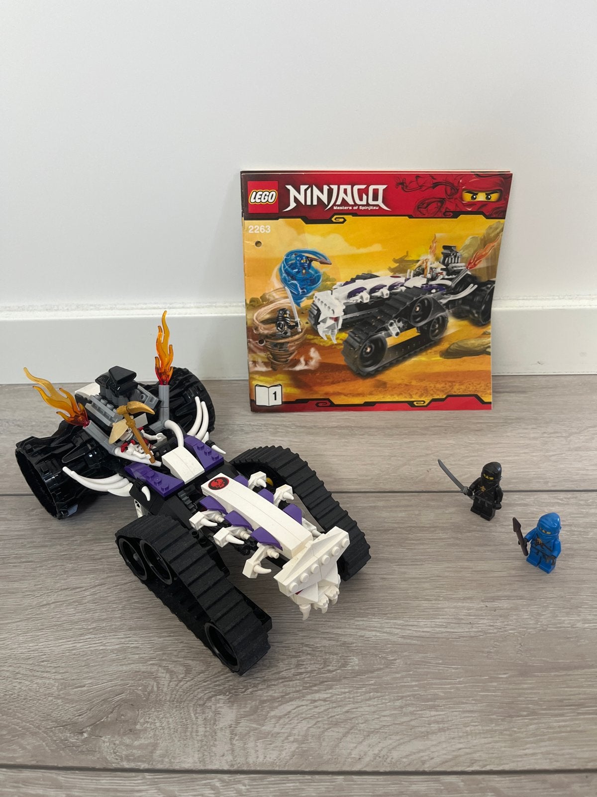 Lego Ninjago 2263 Turbo Shredder met minifiguren, Ophalen of Verzenden, Gebruikt, Lego