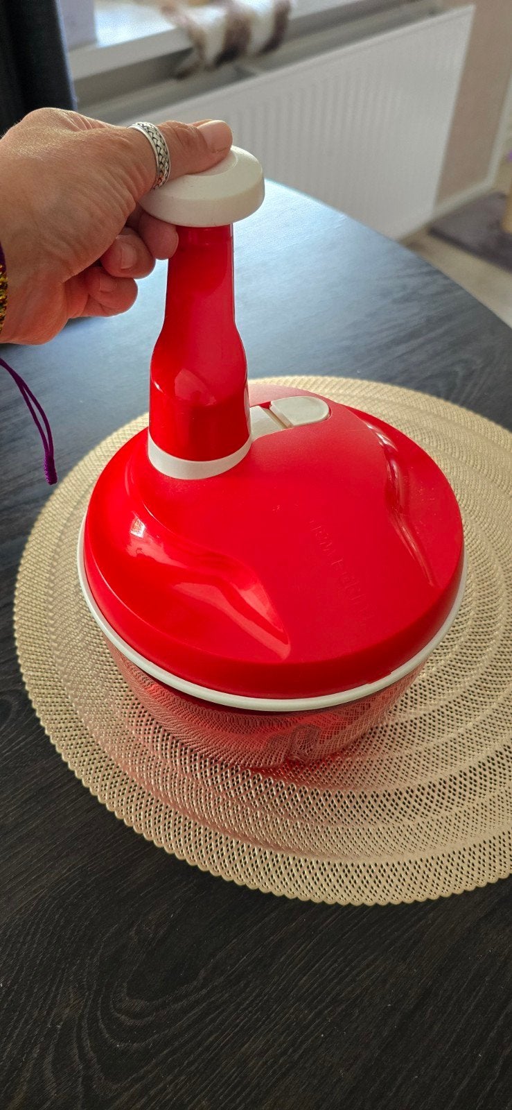 Tupperware Quick Chef 3 handmatige keukenmachine, Huis en Inrichting, Keuken | Tupperware, Gebruikt, Overige typen, Ophalen of Verzenden