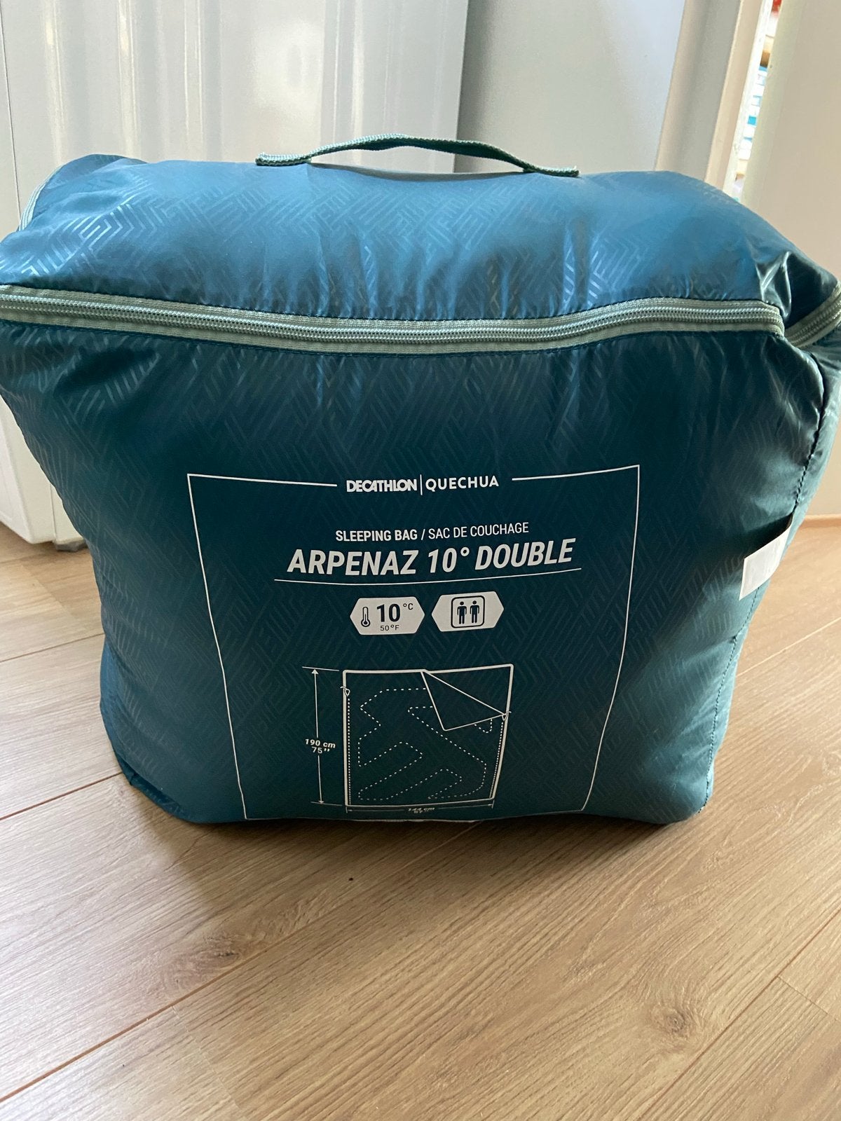 Quechua Arpenaz 10 Double Slaapzak, Ophalen, Zo goed als nieuw