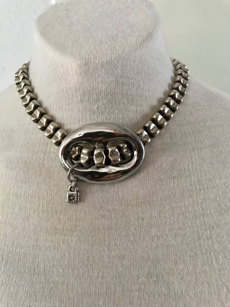 Uno de 50 ketting (59) 2 in 1, Sieraden, Tassen en Uiterlijk, Kettingen, Nieuw, Ophalen of Verzenden, Zilver, Overige materialen