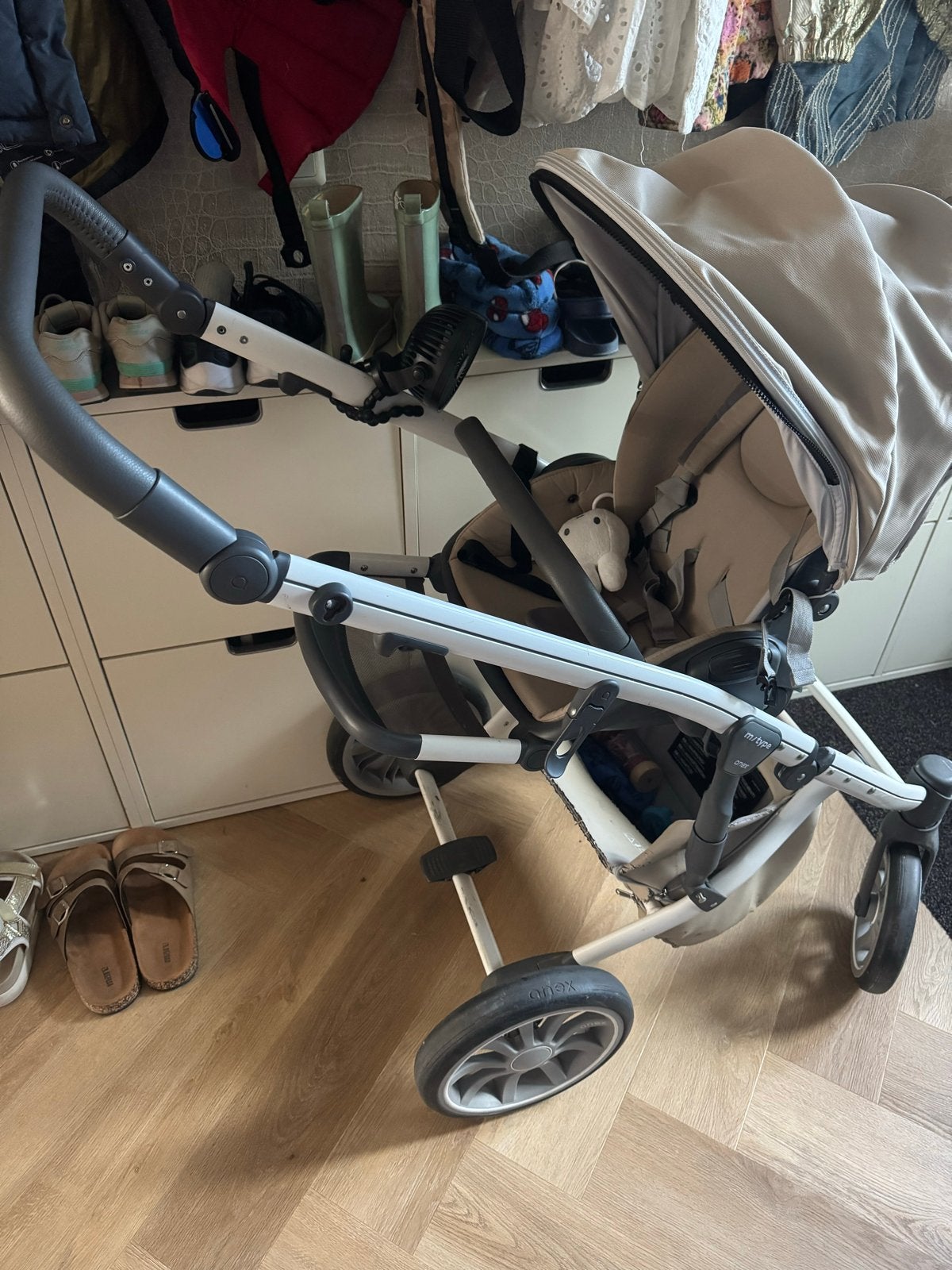 Anex m/type combiwagen met autostoeltje, Kinderen en Baby's, Kinderwagens en Combinaties, Gebruikt, Combiwagen, Met autostoeltje