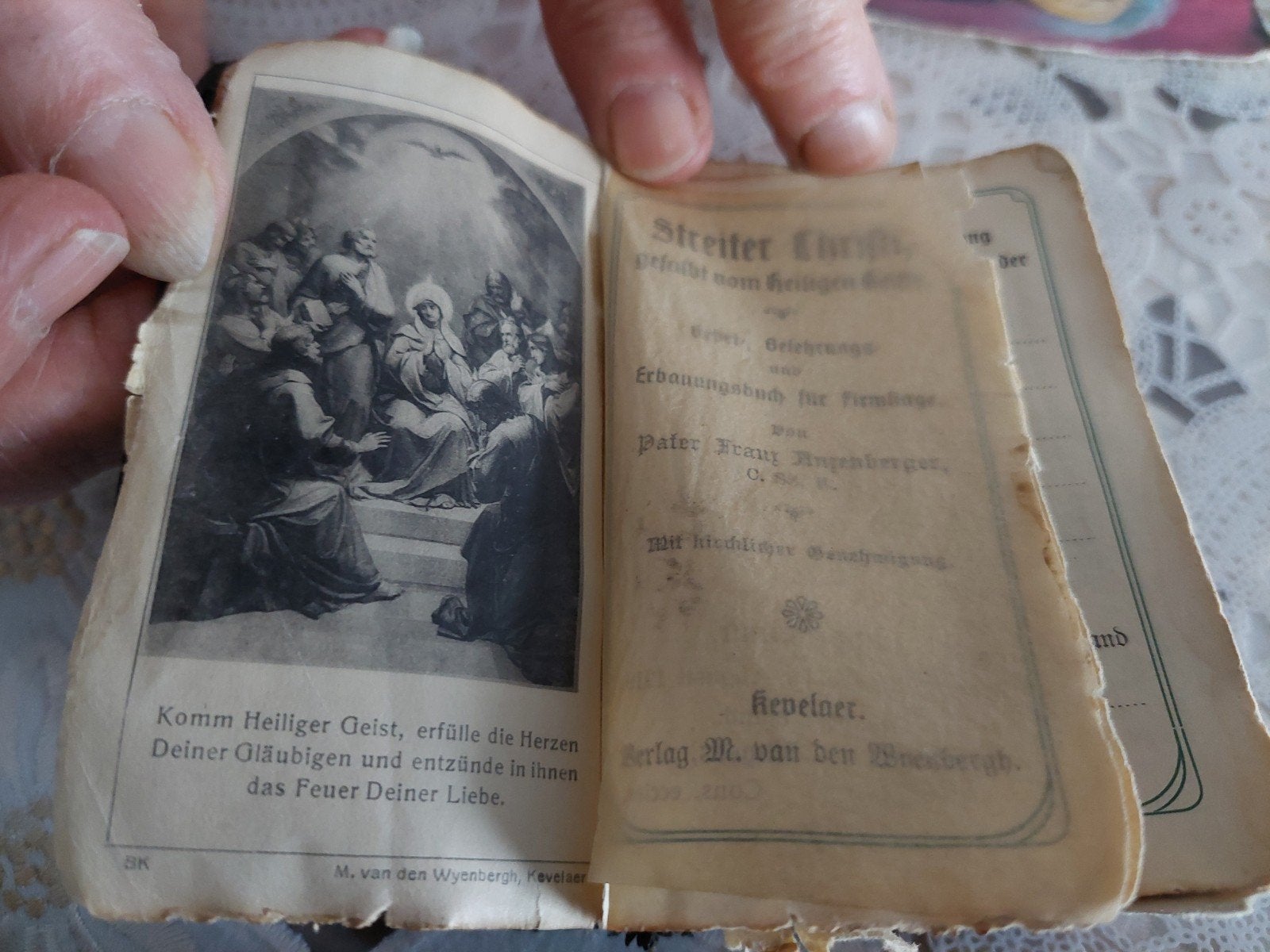 Oude Antieke Kleine Kerkboekje Uit 1910 Duits. Talig., Antiek en Kunst, Ophalen of Verzenden