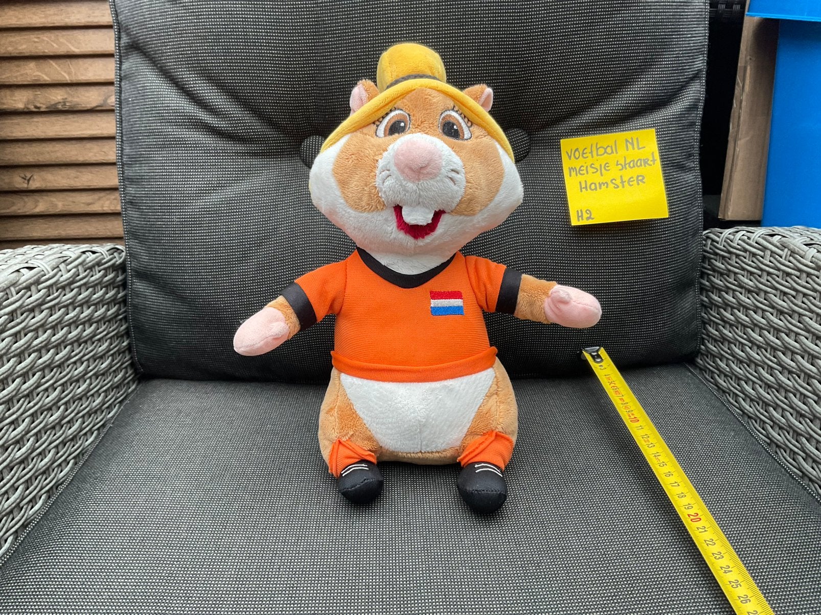 Zgan, niet kapot, Nederlands voetbal meisje hamster Albert, Ophalen, Zo goed als nieuw, Overige typen
