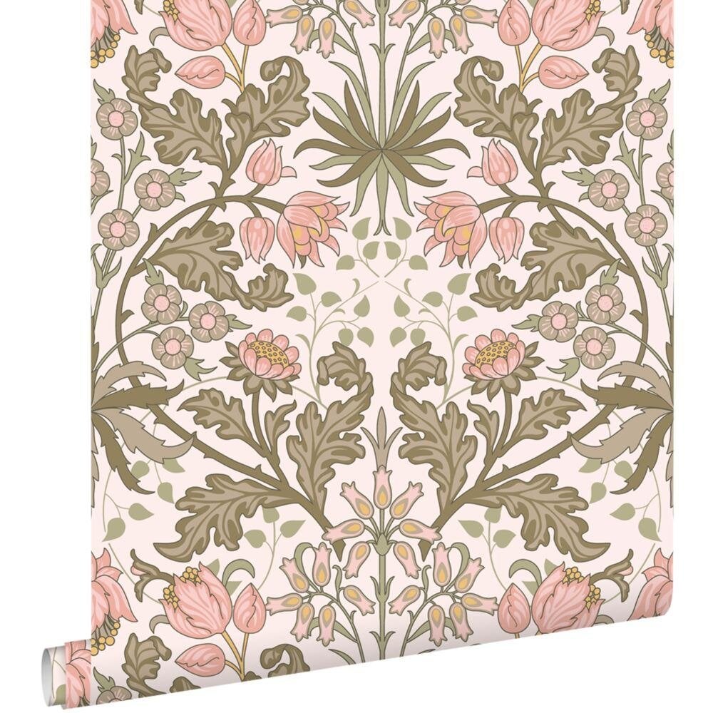 Esta vintage flowers behang, Ophalen of Verzenden, 75 m² of meer