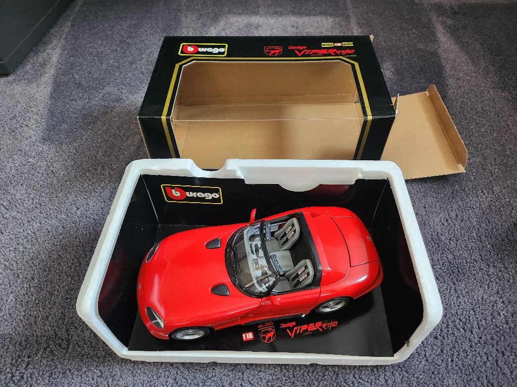 Burago Dodge Viper 1992 (3025), Hobby en Vrije tijd, Ophalen, Zo goed als nieuw, Auto, Bburago