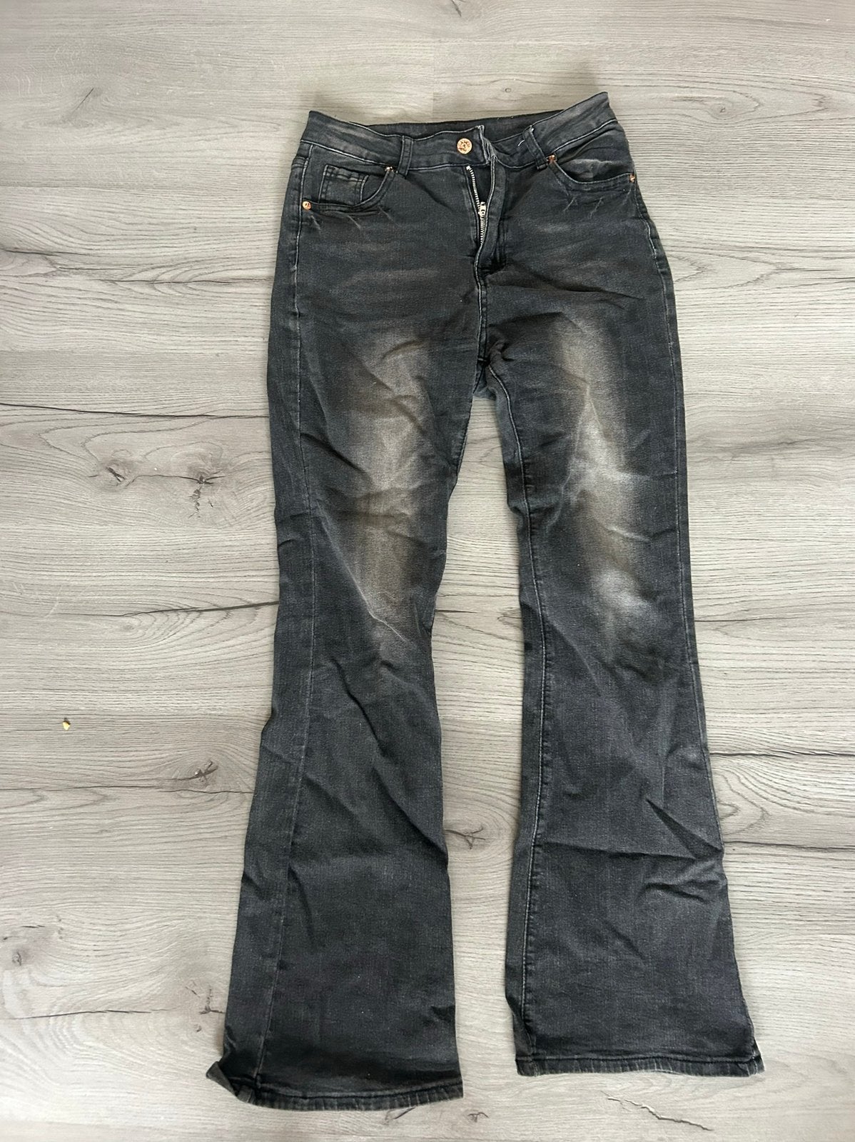 Zwarte Flared Jeans maat 34, Ophalen of Verzenden, Zo goed als nieuw, Zwart, W27 (confectie 34) of kleiner