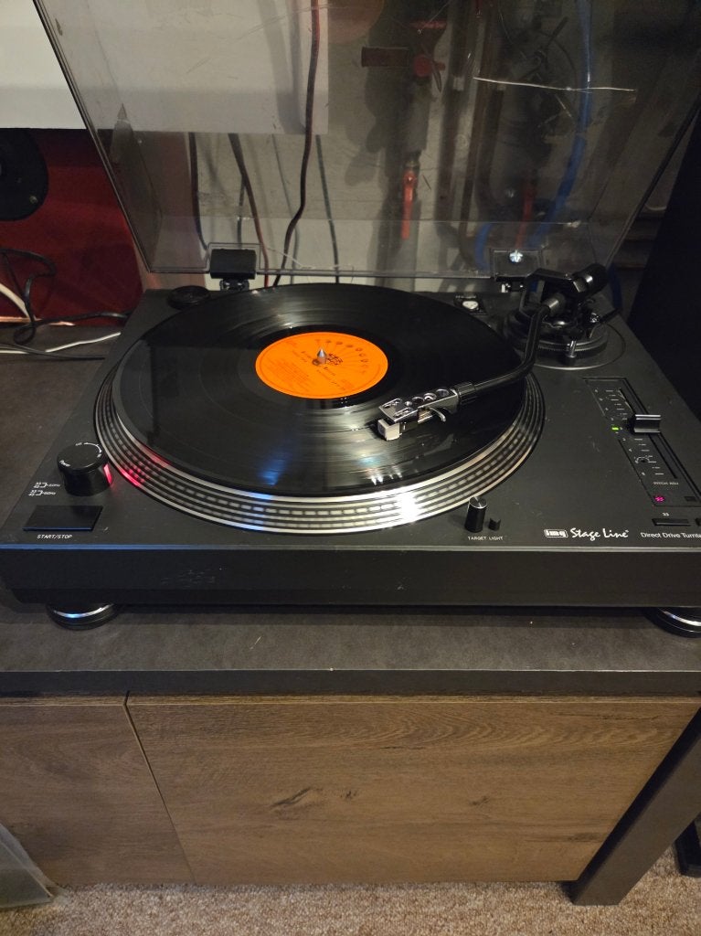 Stageline DJ platenspeler DJP-200 direct drive, Gebruikt, Pitch-regelaar, Platenspeler, Ophalen