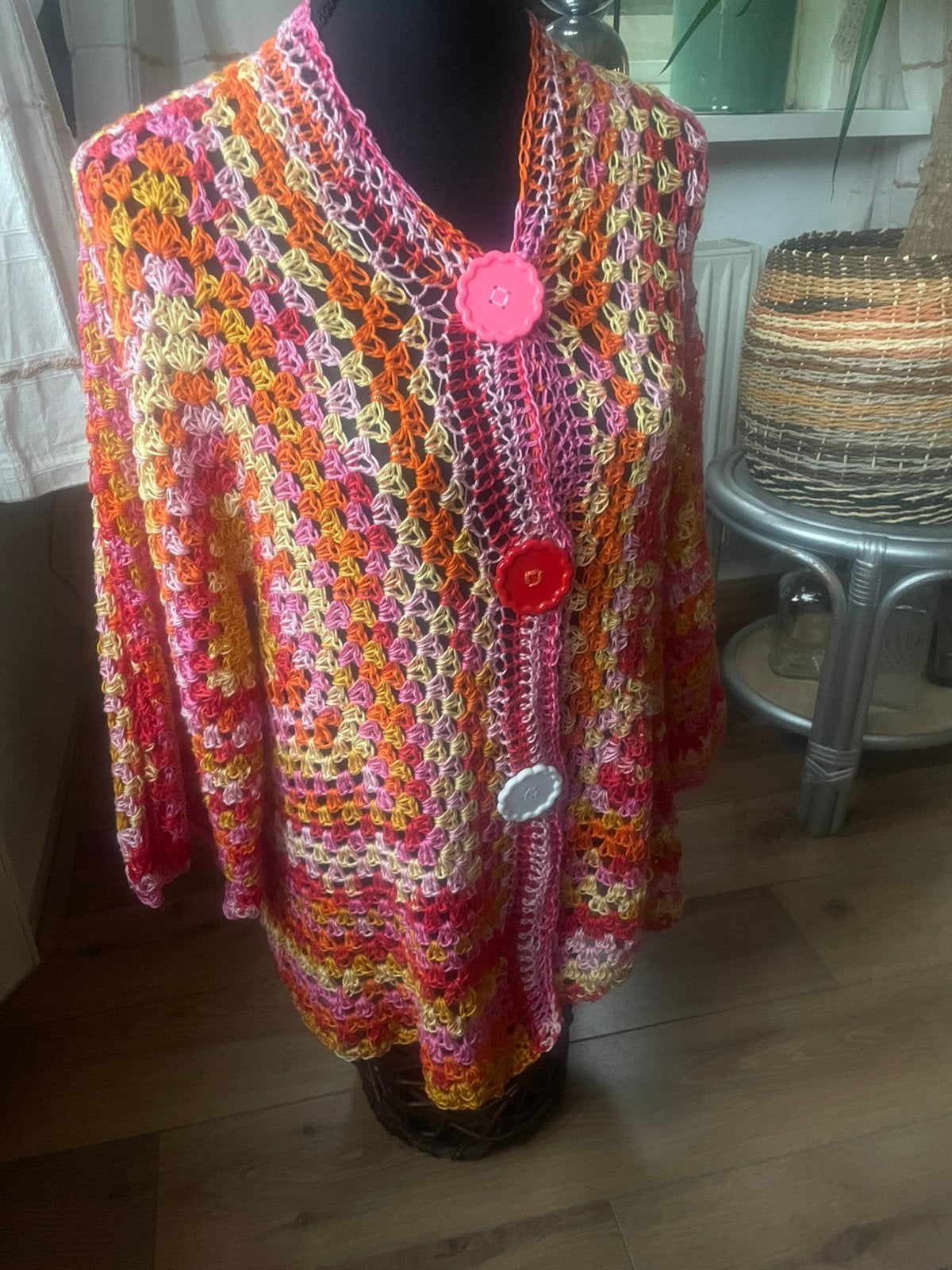 Leuk gehaakte vest, Verzenden, Nieuw, Maat 46/48 (XL) of groter, Overige kleuren