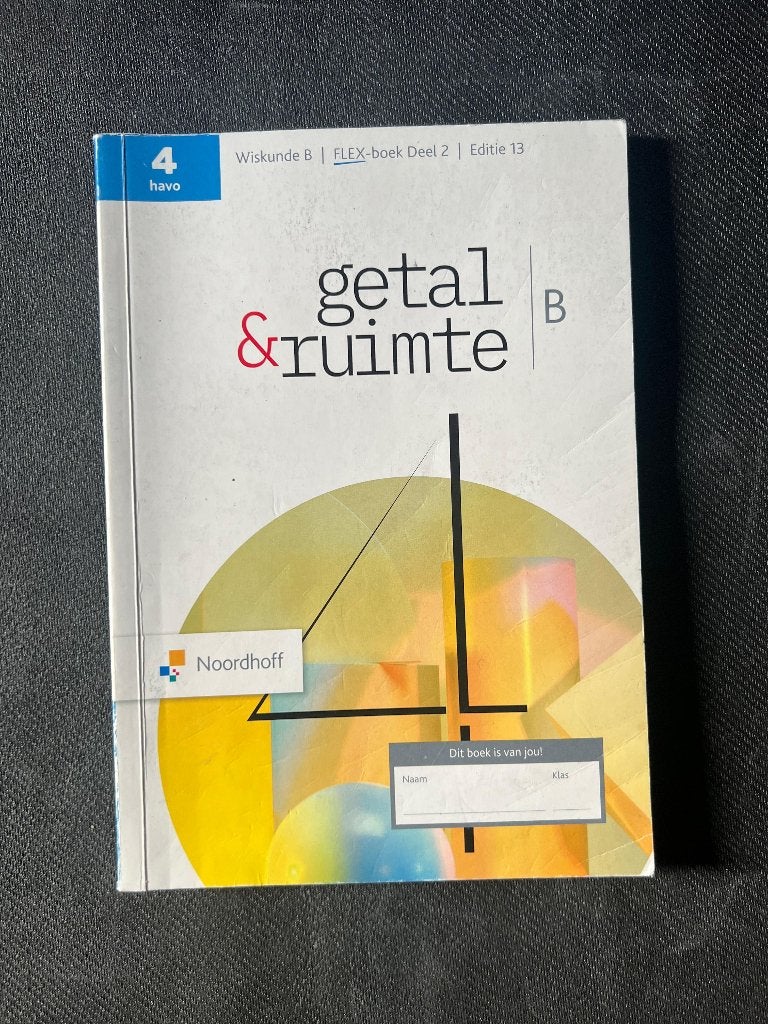 Getal en ruimte (ed 13.0) wiskunde-b havo 4 leerboek deel 2, Boeken, HAVO, Ophalen of Verzenden, Zo goed als nieuw, Wiskunde B