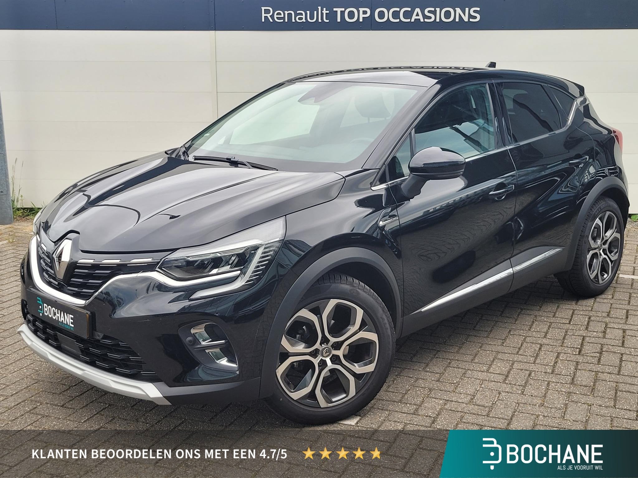 Renault Captur 1.3 TCe 140 Intens | Navigatie | Camera | 18", Gebruikt, 4 cilinders, Met garantie (alle), Leder en Stof