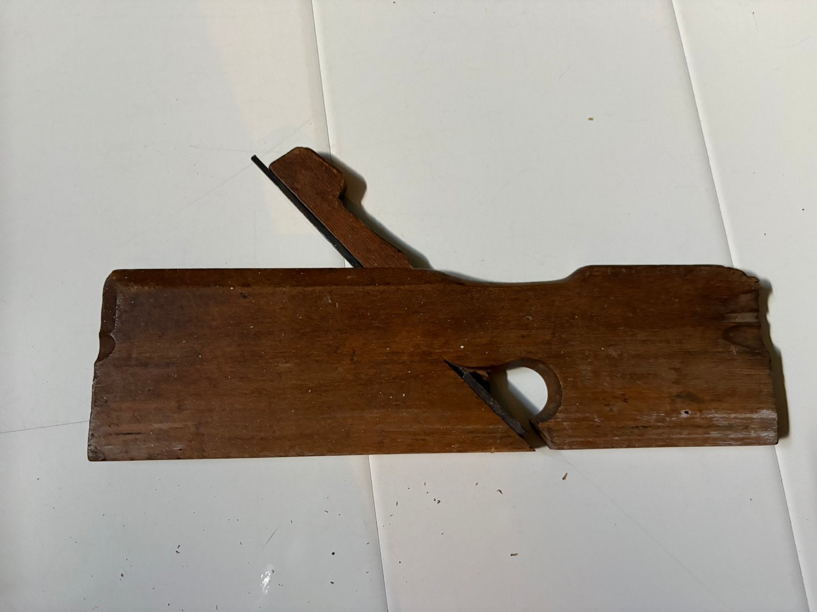 Oude houten schaaf - Antiek gereedschap, Ophalen of Verzenden, Gebruikt
