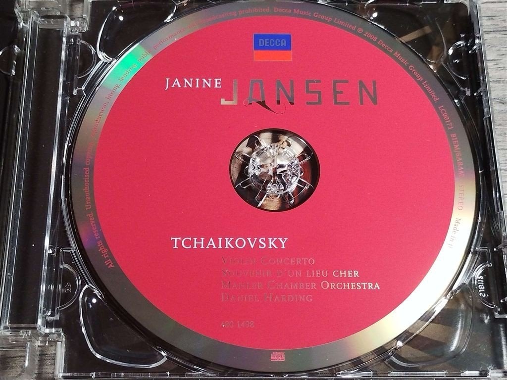 Janine Jansen - Violin Concerto [Souvenir D'un Lieu Cher], Ophalen of Verzenden, Classicisme, Zo goed als nieuw, Kamermuziek