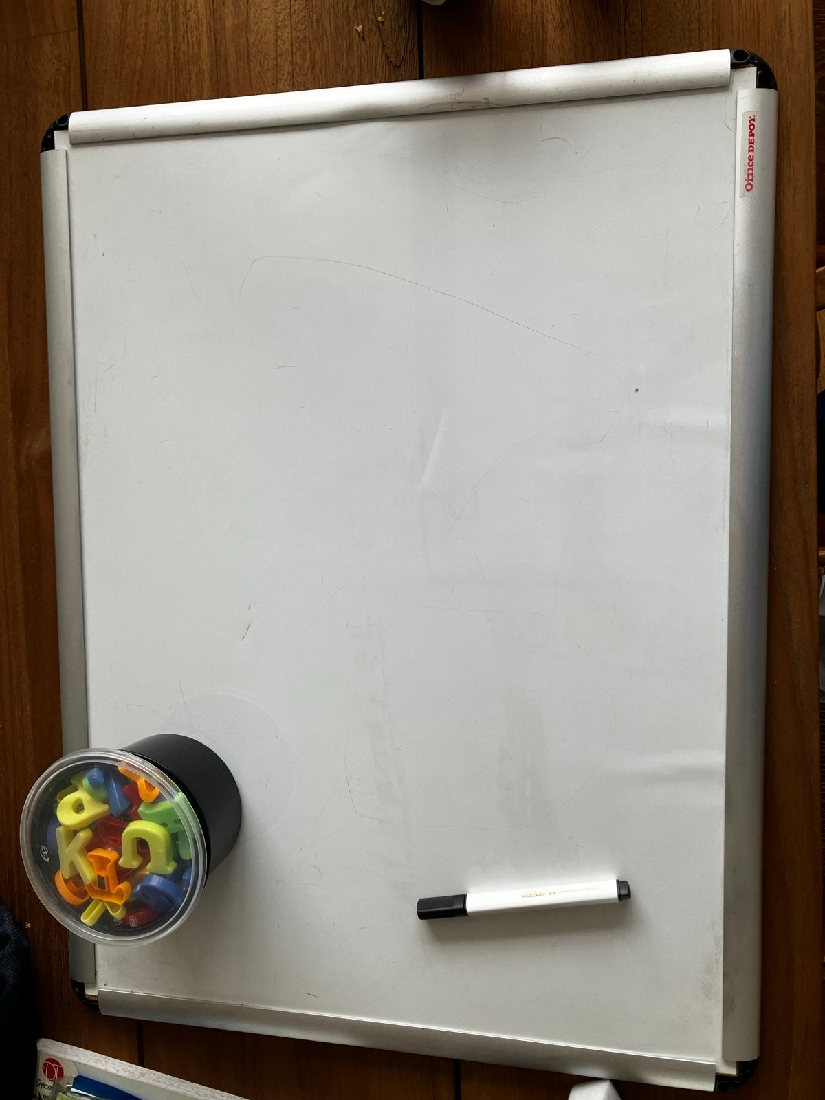 Whiteboard met letters en pen, ophalen, Diversen, Schoolborden, Ophalen of Verzenden