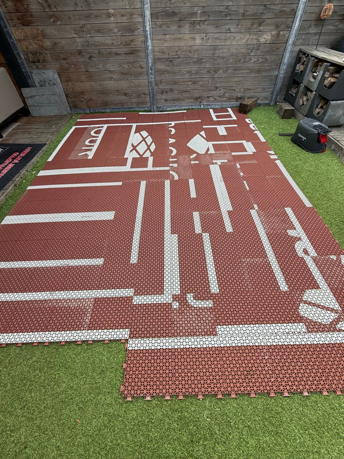 Modulaire ondervloer voor voortent/camping (ca. 9 m²), Caravans en Kamperen, Ophalen, Gebruikt