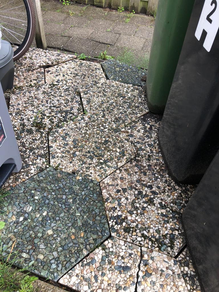 6 kantige terrastegels, Ophalen, Gebruikt, Beton, Terrastegels