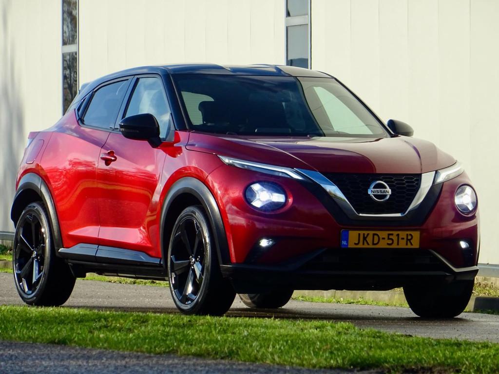 Nissan Juke 1.0 DIG-T Tekna Sport /// Cam Navi LED, Auto's, Nissan, Voorwielaandrijving, Stof, Handgeschakeld, 3 cilinders