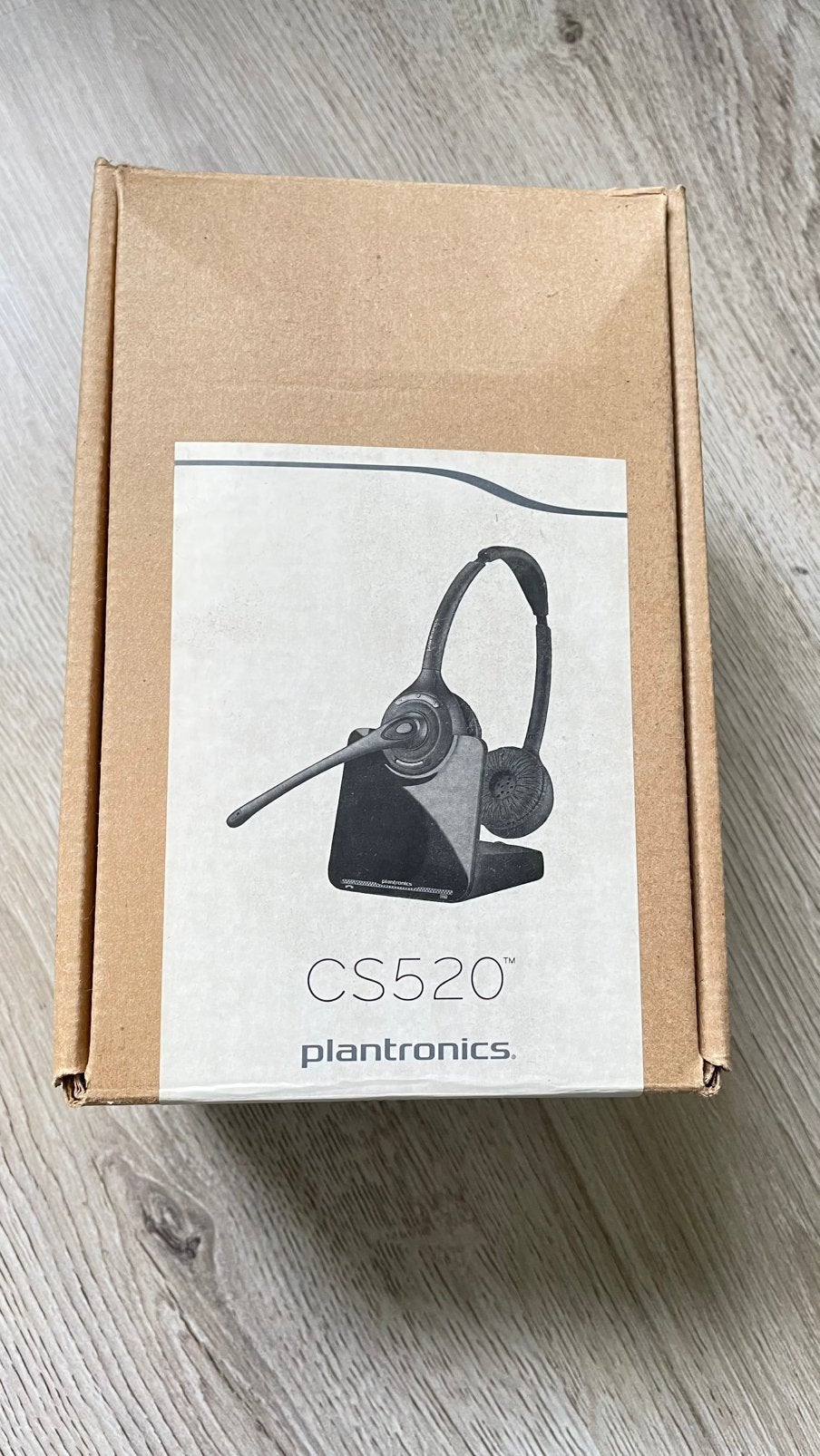 Plantronics CS520 draadloze headset met oplaadstation, Computers en Software, Headsets, Gebruikt, On-ear, Ophalen of Verzenden