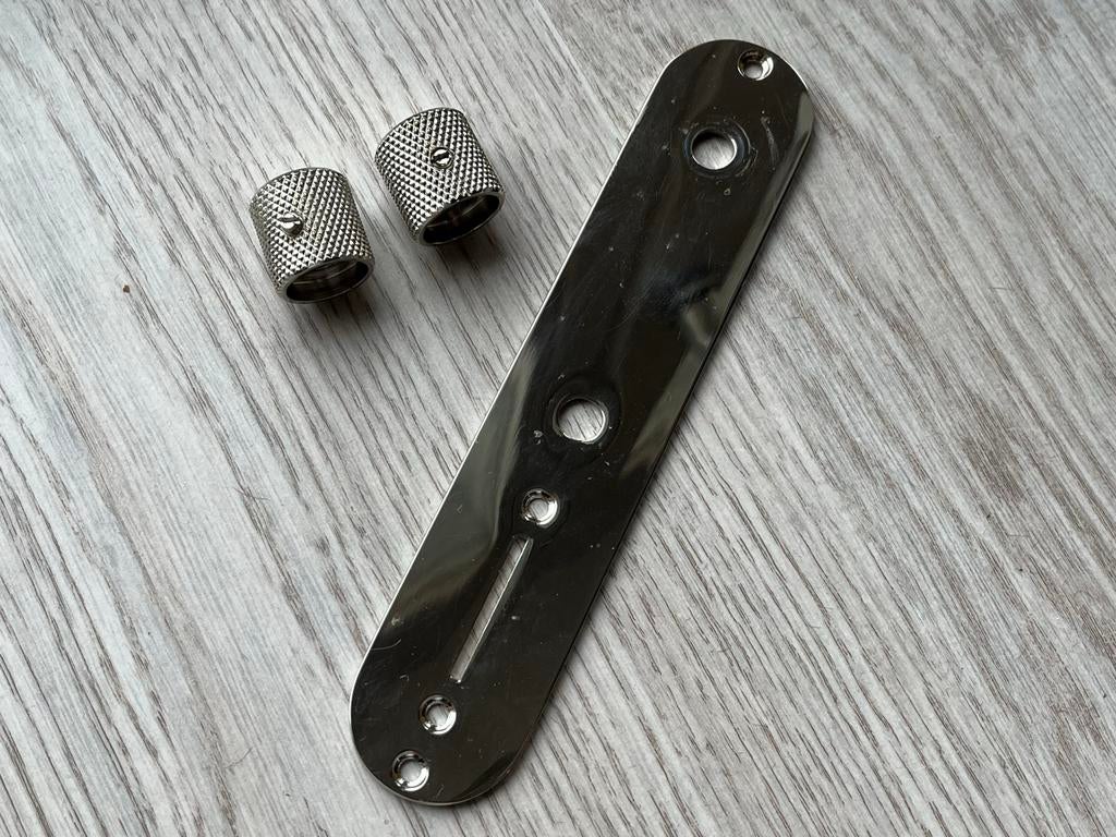 Telecaster Control Plate & Barrel Knobs Squier CV, Ophalen of Verzenden, Gebruikt, Elektrische gitaar