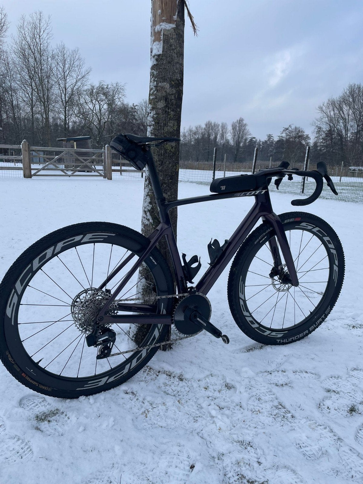 Scott addict gravel Medium Custom, Fietsen en Brommers, 28 inch, Gebruikt, Carbon, 10 tot 15 versnellingen