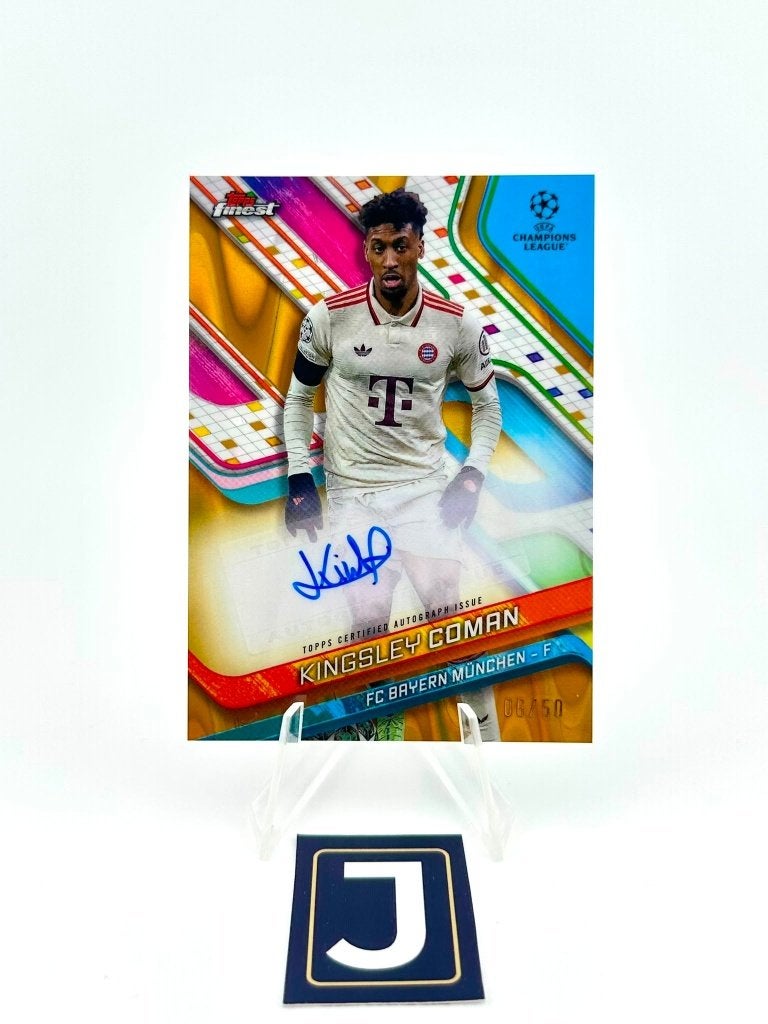 Kingsley Coman /50 auto Topps Finest Bayern Munchen, Ophalen of Verzenden, Zo goed als nieuw, Plaatje