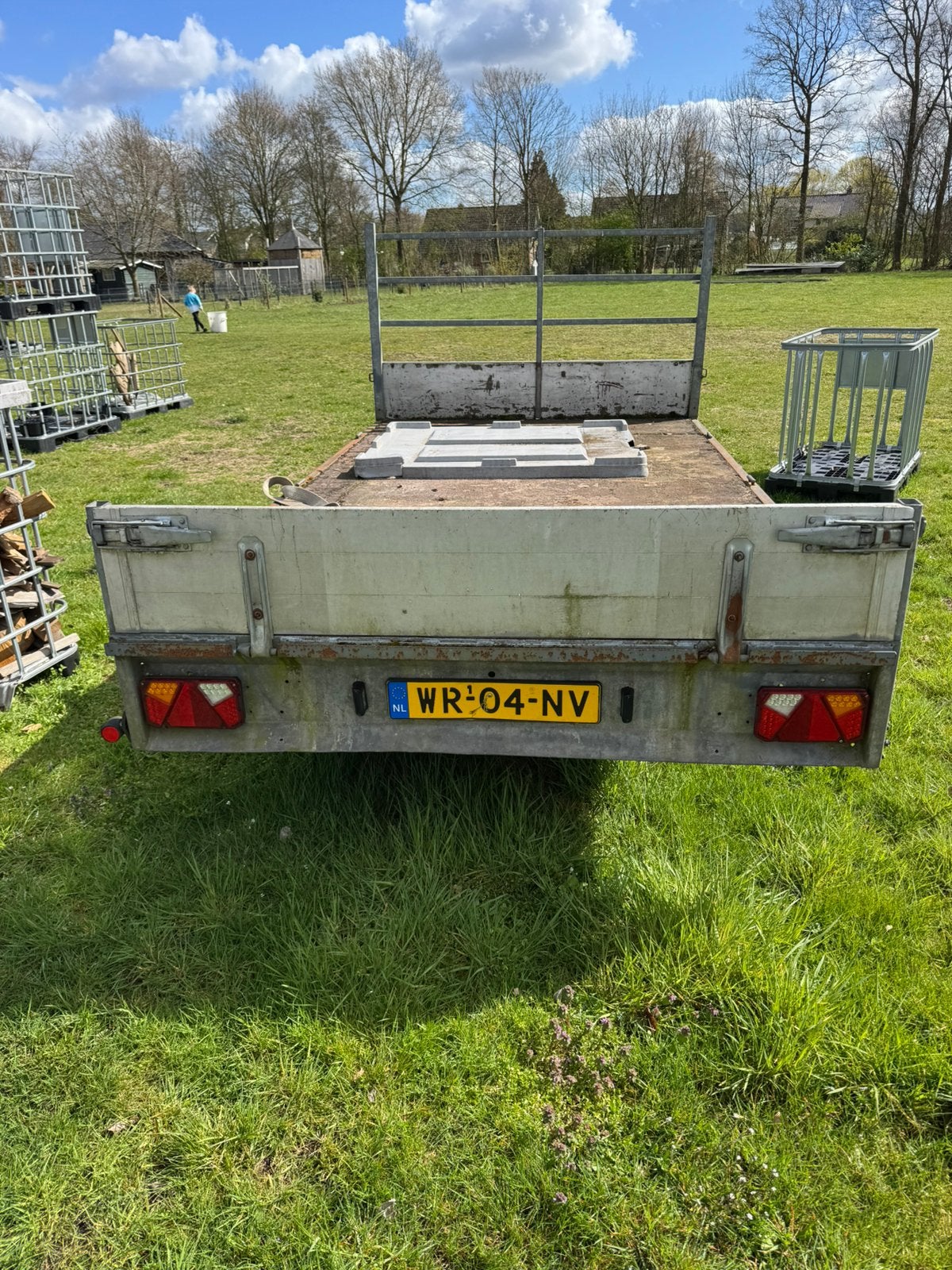 Aanhangwagen verdonk, Ophalen