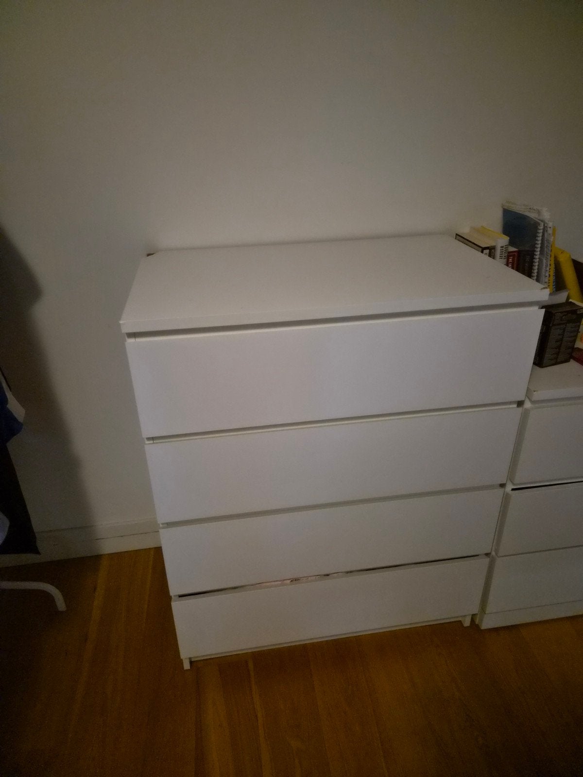 IKEA MALM ladekast wit - beschadigd, Ophalen, Gebruikt, 50 tot 100 cm, 3 of 4 laden