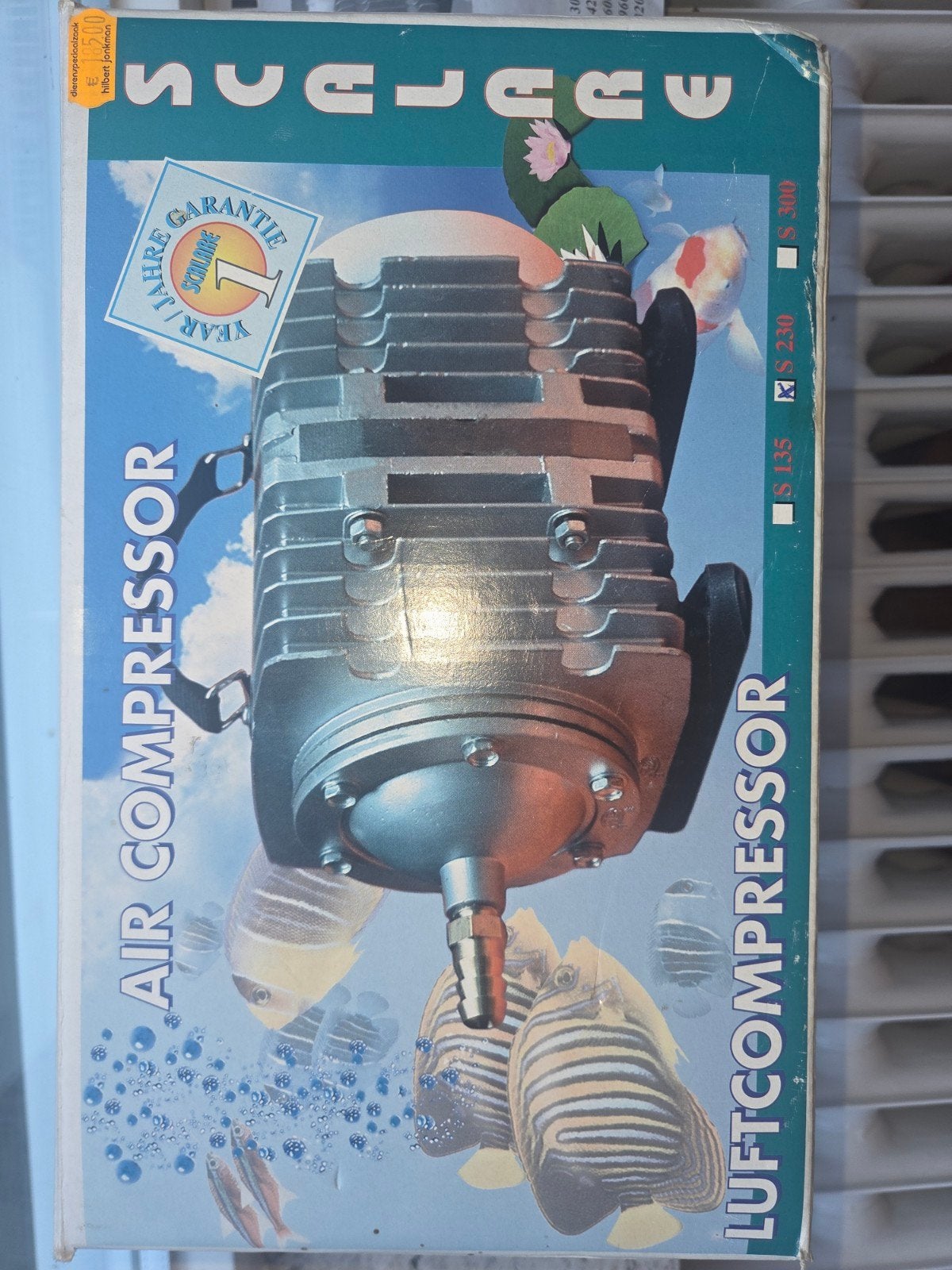 Luchtcompressor Scalare, Ophalen