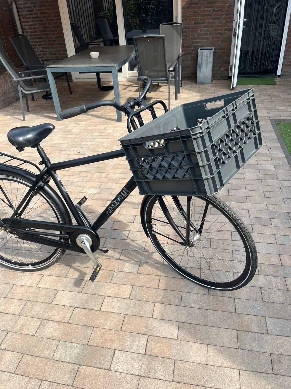 Cortina herenfiets 28 inc, Fietsen en Brommers, Fietsen | Heren | Herenfietsen, Terugtraprem, Gebruikt, 49 tot 53 cm, Ophalen