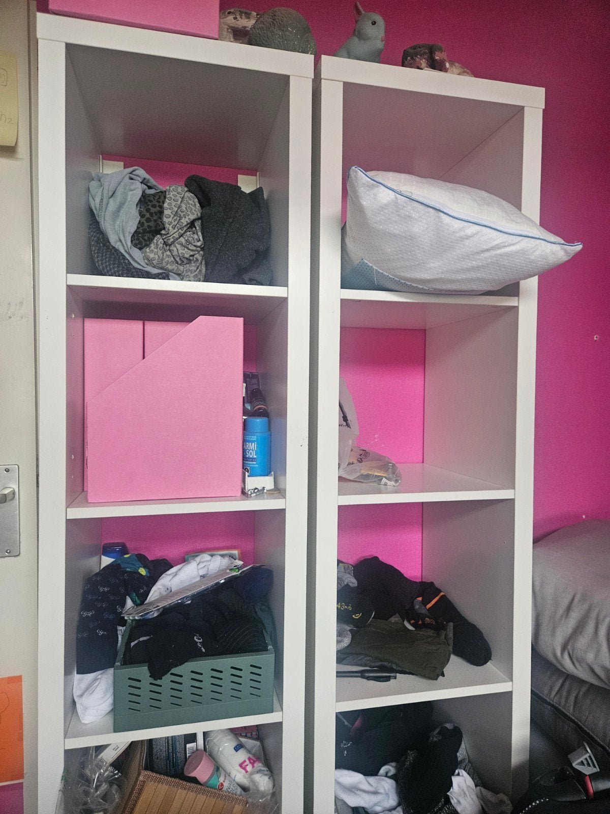kallax met 4 Vakken 2x stuks, Met plank(en), Minder dan 50 cm, Gebruikt, Modern, functioneel