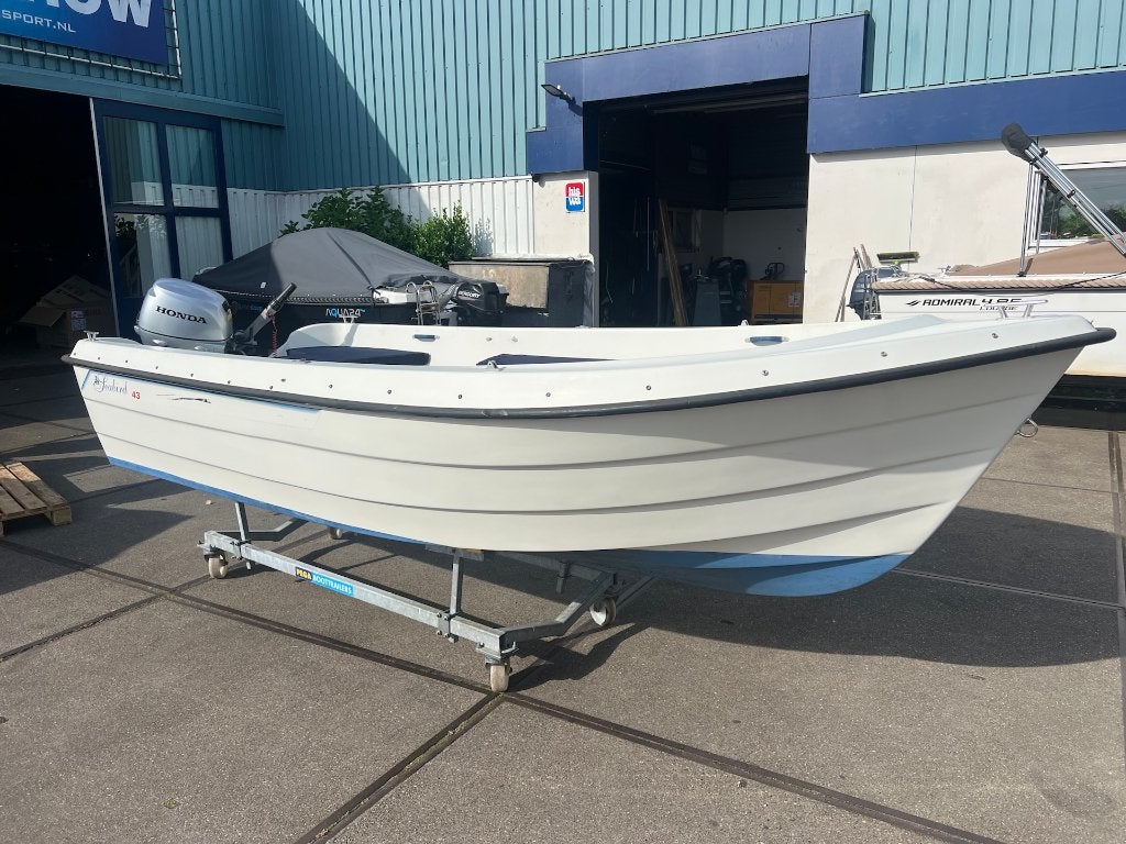 Ryds 435 / Seabird 43 + Honda BF8 (2024) + kussenset, Ophalen, Ryds, Gebruikt, Tot 10 pk