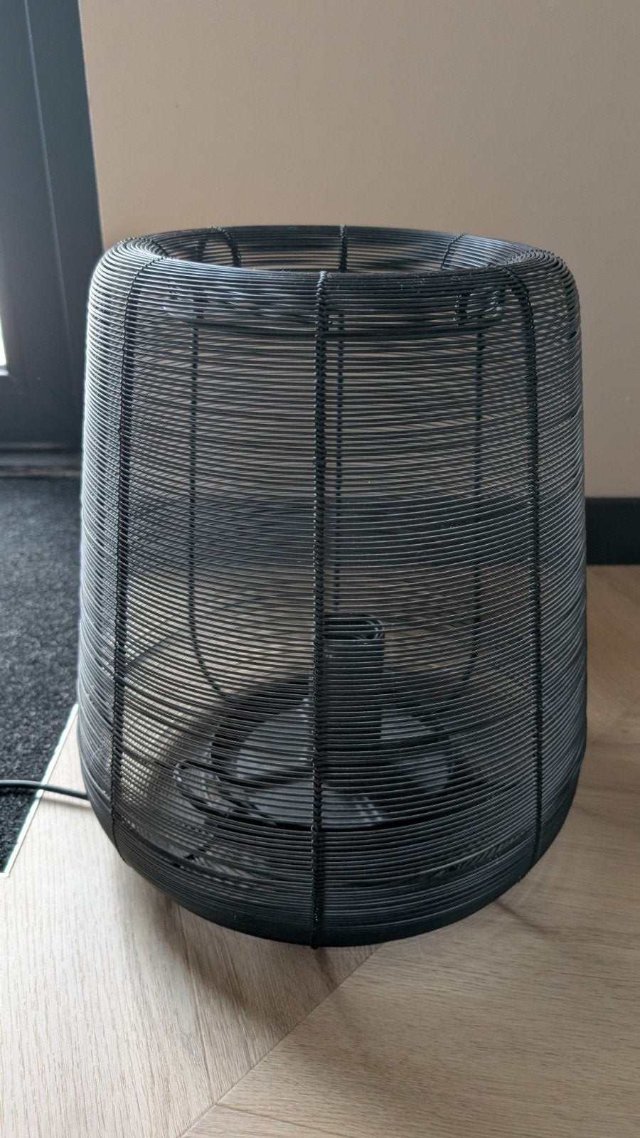 Lamp 50 cm hoog. 30 cm diameter, Ophalen of Verzenden, Zwart, Rond