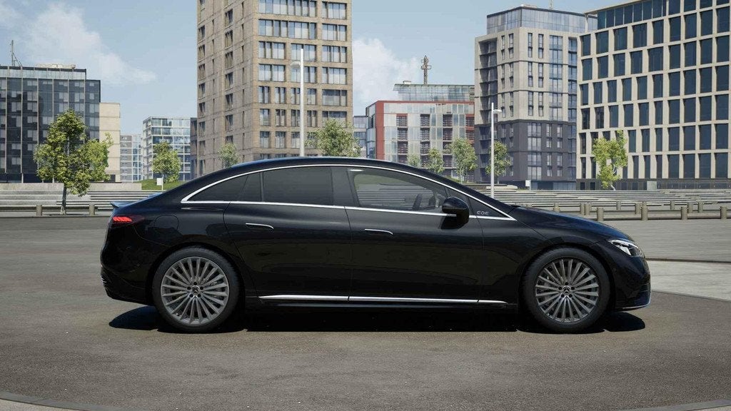Mercedes-Benz EQE 300 Business Solution AMG 90 kWh | Panoram, Auto's, Mercedes-Benz, Automaat, Achterwielaandrijving, Zwart, 89 kWh