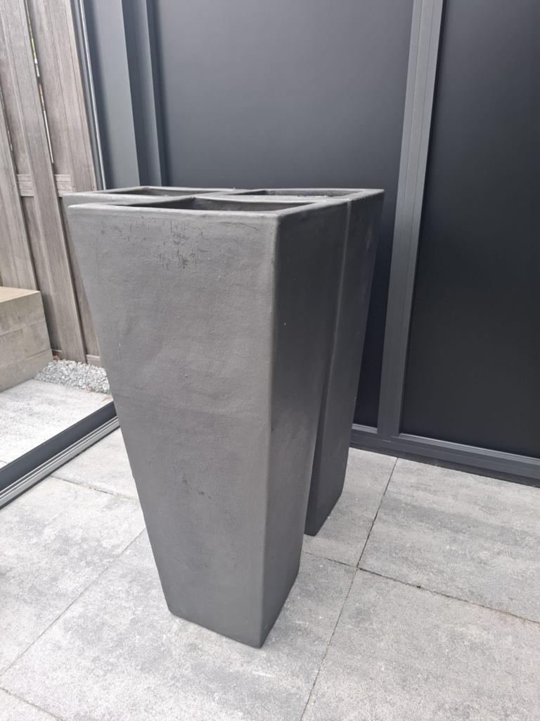 3 Aardewerk plantenbakken, Ophalen, Overige materialen, 100 cm of meer, Zo goed als nieuw