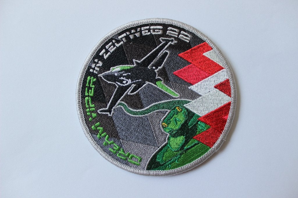 patch  Belgium  f-16 solo display  zeltweg  2022, Verzamelen, Verzenden, Luchtmacht, Overige gebieden, Embleem of Badge