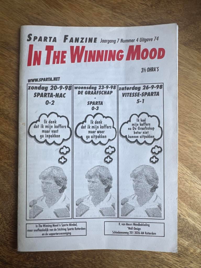Sparta Fanzine 'In The Winning Mood' Jaargang 7 Nr 4, Ophalen of Verzenden, Overige typen