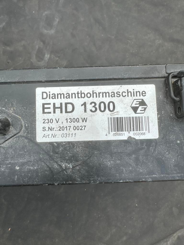 Eibenstock EHD 1300 Diamantboormachine 1300W, Ophalen of Verzenden, Gebruikt, 600 watt of meer, Boormachine