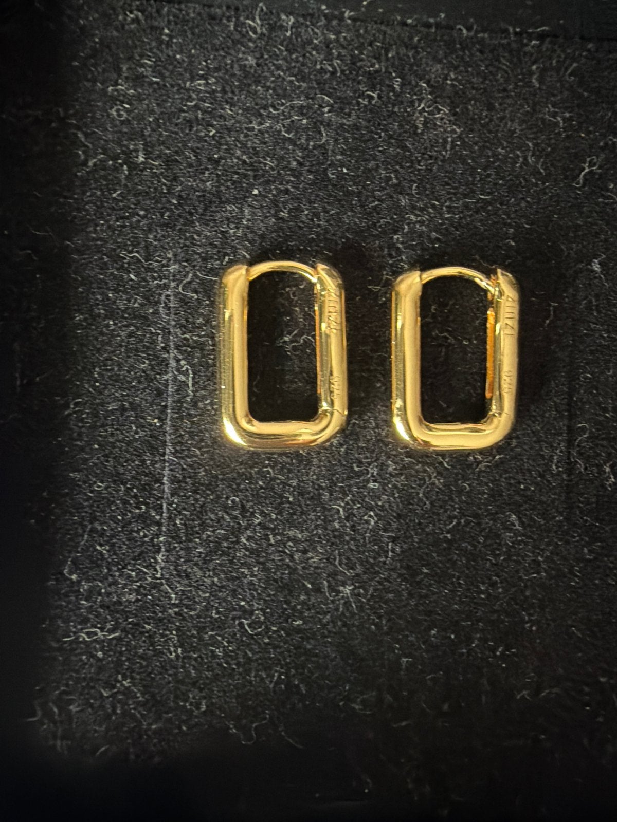 Zinzi zilveren oorringen ovaal 14K geel verguld 18 mm l., Sieraden, Tassen en Uiterlijk, Oorbellen, Hangers, Ophalen of Verzenden