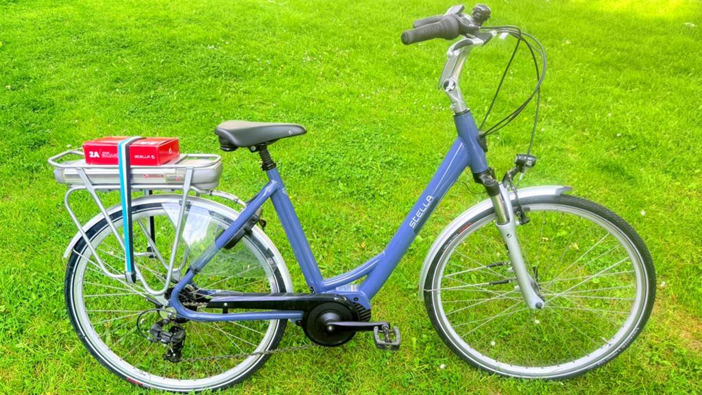 Goede nette unisex damesfiets E-bike Stella Allegra 54cm, 53 tot 56 cm, Velgrem, Versnellingen, Zo goed als nieuw