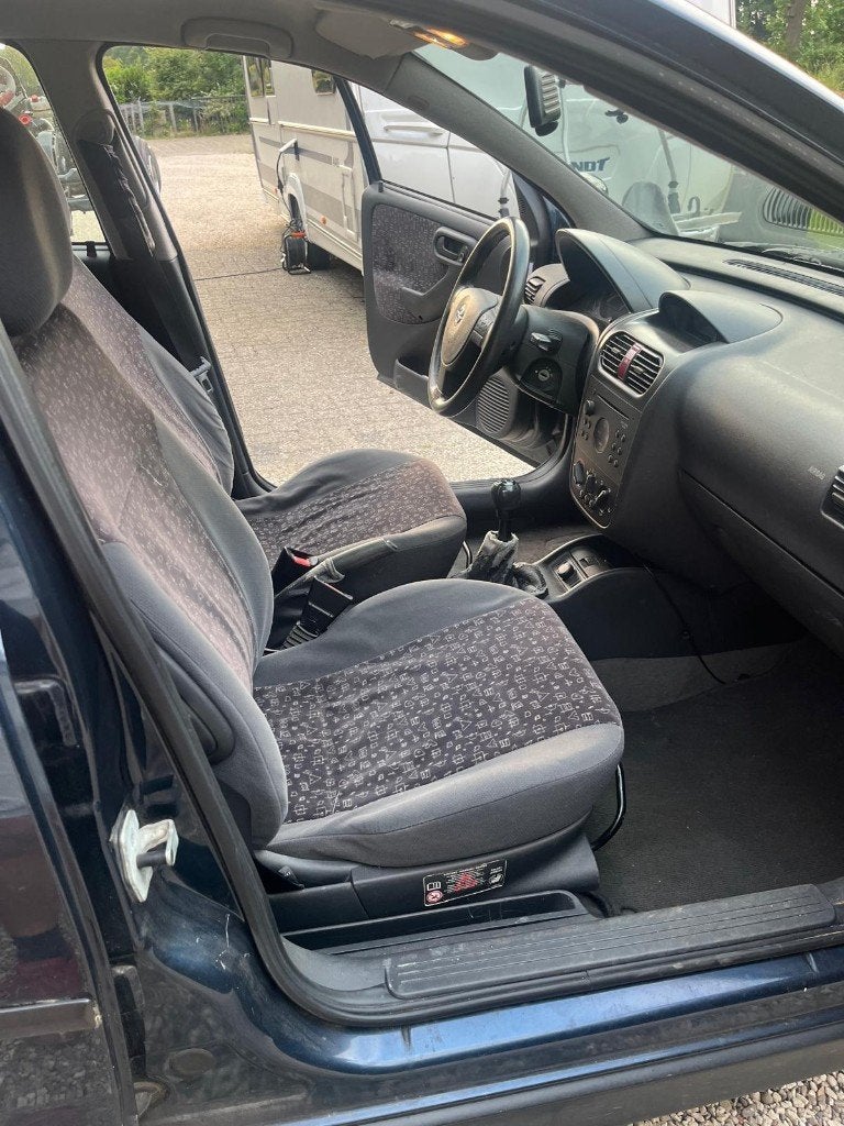 Opel Corsa 1.2 16V 5D 2002 Blauw, Auto's, Voorwielaandrijving, 450 kg, 74 pk, 31 €/maand