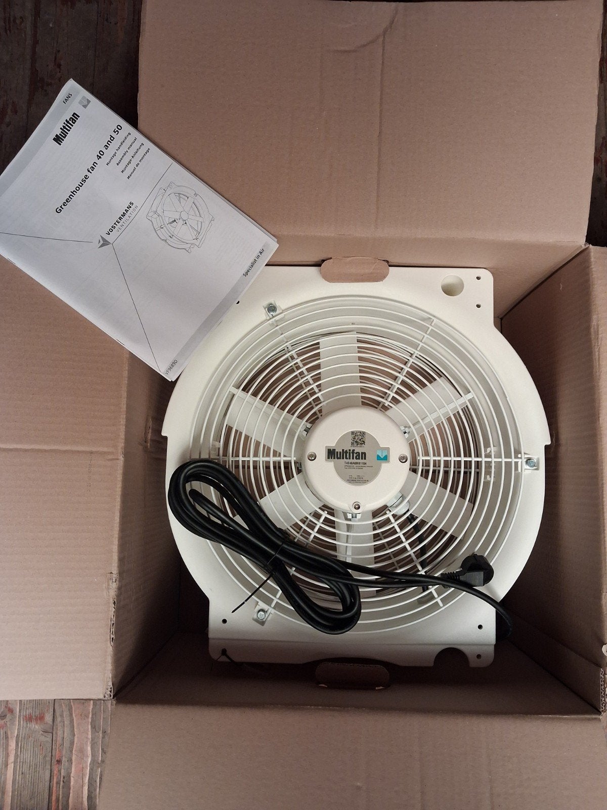 Multifan Vorstermans ventilator nieuw in doos, Witgoed en Apparatuur, Ventilatoren, Ophalen of Verzenden, Nieuw, Overige