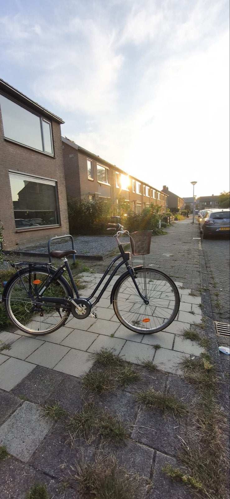 Btwin stadsfiets met mandje, Fietsen en Brommers, Fietsen | Dames | Damesfietsen, Velgrem, 50 tot 53 cm, Ophalen, Overige merken
