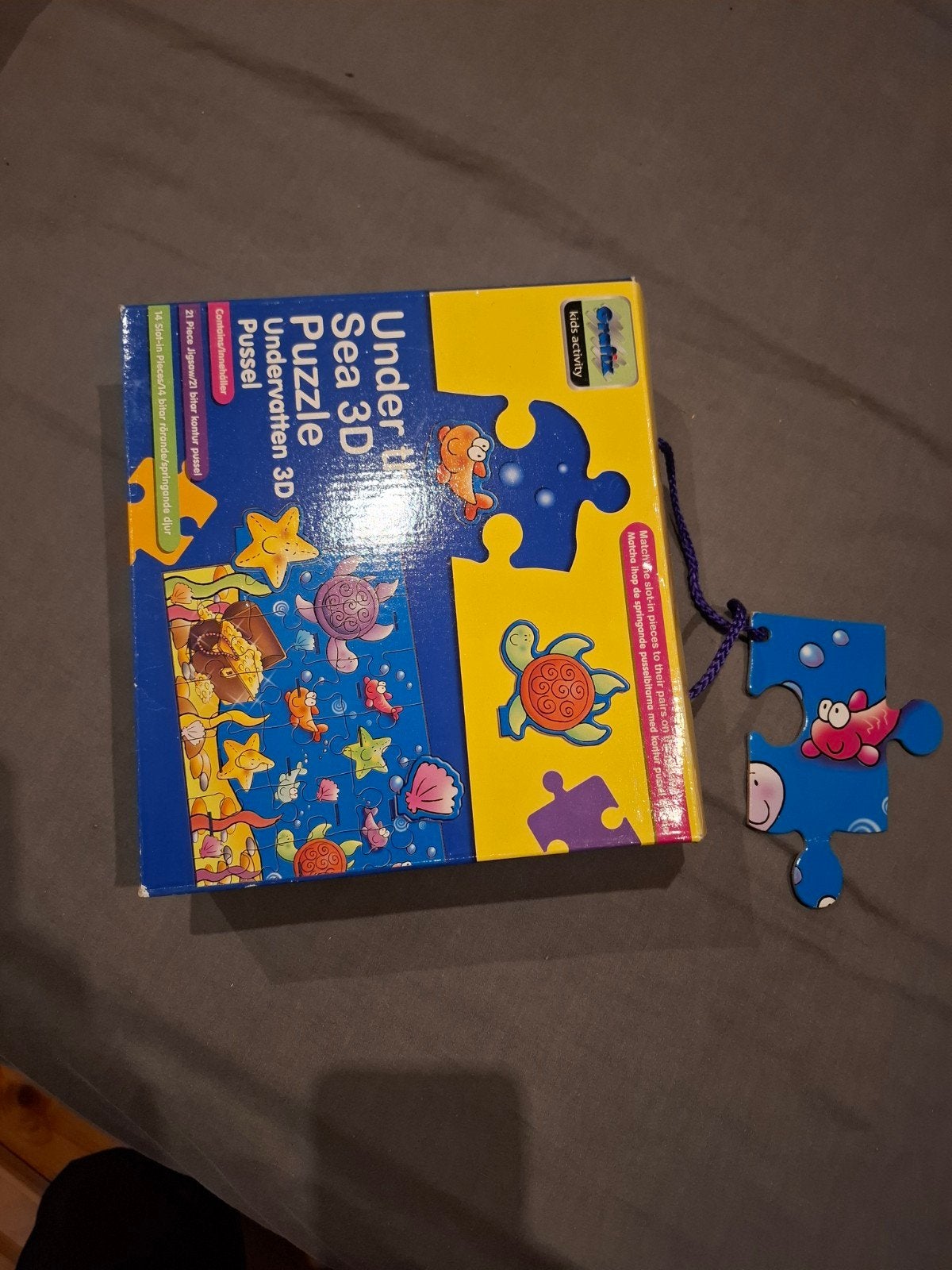 Under the Sea 3D Puzzel - Onderwaterwereld voor kinderen, Ophalen of Verzenden, 10 tot 50 stukjes, Gebruikt, 2 tot 4 jaar