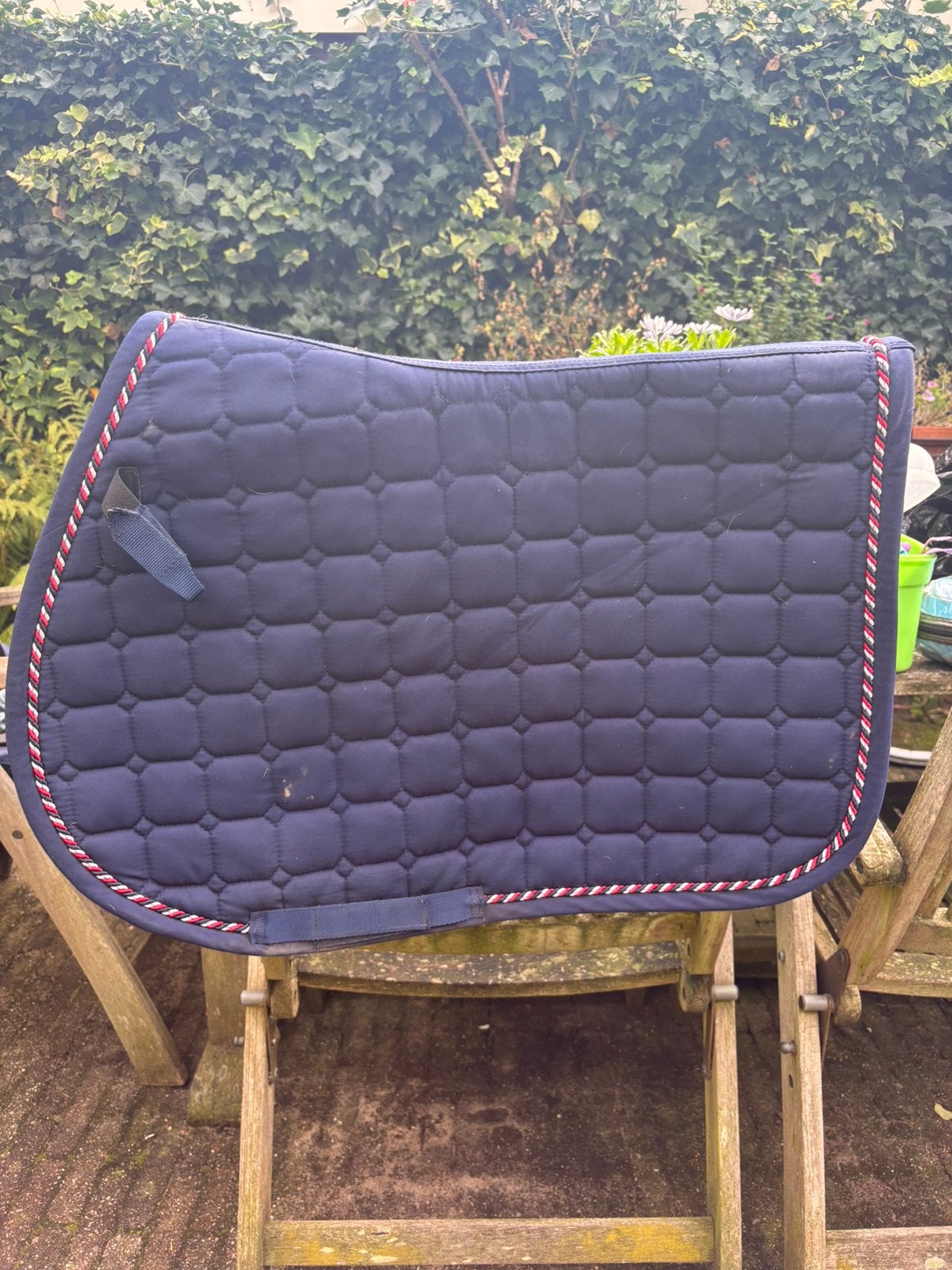 QHP dekje donkerblauw met rood en wit!!, Dieren en Toebehoren, Ophalen of Verzenden