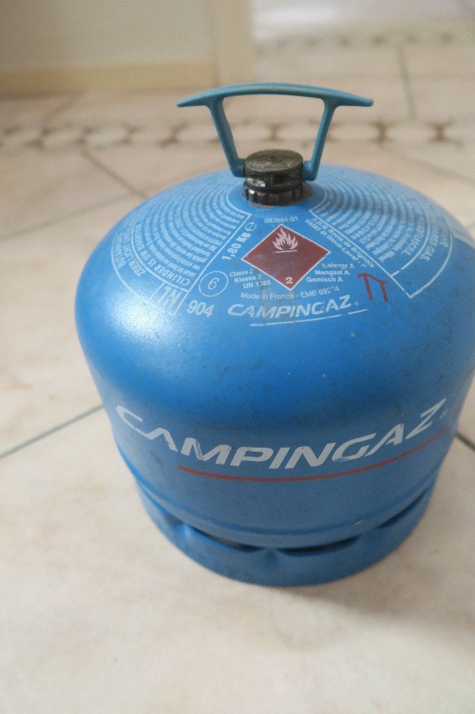 Camping Gaz fles 1,8 kg, France, Ophalen of Verzenden, Zo goed als nieuw, Campingaz