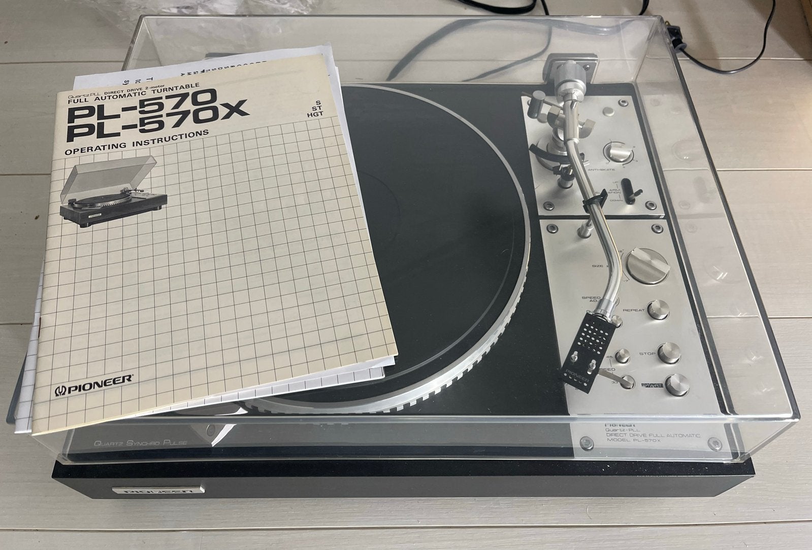 Pioneer PL-570X vintage 1978, Audio, Tv en Foto, Platenspelers, Automatisch, Ophalen of Verzenden, Zo goed als nieuw, Pioneer
